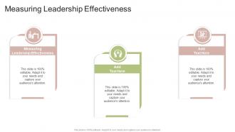 Measuring Leadership Effectiveness In Powerpoint And Google Slides Cpb