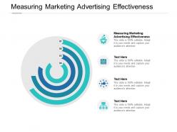 Measuring Marketing Advertising Effectiveness Ppt Powerpoint Presentation Designs Cpb