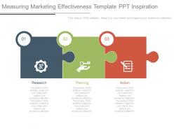 Measuring marketing effectiveness template ppt inspiration