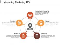 Measuring marketing roi ppt powerpoint presentation ideas examples cpb