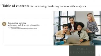Measuring Marketing Success With Analytics MKT CD Slides Appealing