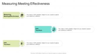 Measuring Meeting Effectiveness In Powerpoint And Google Slides Cpb
