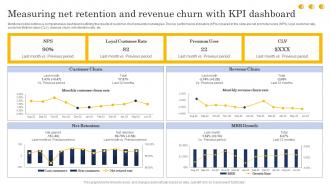Measuring Net Retention And Revenue Churn With Kpi Dashboard Customer Churn Analysis