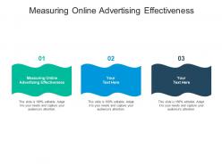 Measuring online advertising effectiveness ppt powerpoint presentation tutorials cpb