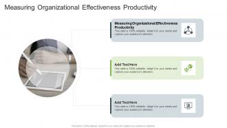 Measuring Organizational Effectiveness Productivity In Powerpoint And Google Slides Cpb