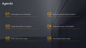 Measuring Outcomes Of Business Transformation With Clear Metrics PPT Graphics AT Visual Editable