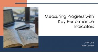 Measuring Progress With Key Performance Indicators PPT Template AT
