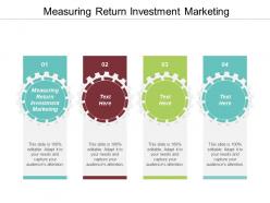 Measuring return investment in marketing ppt powerpoint presentation gallery show cpb