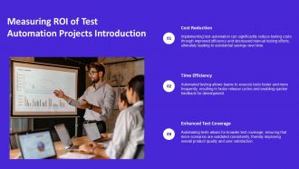 Measuring ROI Of Test Automation Projects PPT Graphics AT Editable Customizable