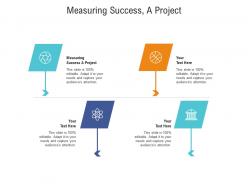 Measuring success a project ppt powerpoint presentation inspiration diagrams cpb