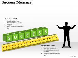 Measuring Success Powerpoint Template Slide