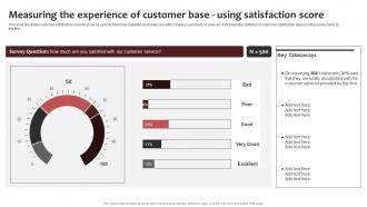 Measuring The Experience Of Customer Base New Brand Awareness Strategic Plan Branding SS