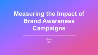 Measuring The Impact Of Brand Awareness Campaigns PPT PowerPoint AT