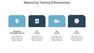 Measuring training effectiveness ppt powerpoint presentation gallery guidelines cpb