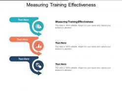 Measuring training effectiveness ppt powerpoint presentation infographic template designs cpb