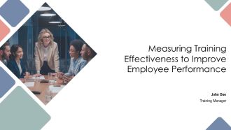 Measuring Training Effectiveness To Improve Employee Performance PPT Mockup AT