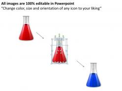 Measuring Value In Flasks Chemistry Medical Liquid Half Empty Full Powerpoint Diagram Templates Graphics 712