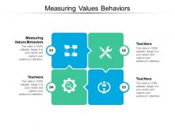 Measuring values behaviors ppt powerpoint presentation professional ideas cpb