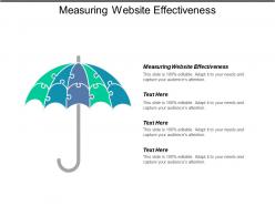 Measuring website effectiveness ppt powerpoint presentation icon guide cpb