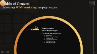 Measuring WOM Marketing Campaign Success Powerpoint Presentation Slides MKT CD V Downloadable Researched