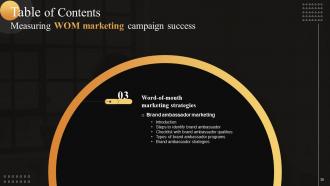 Measuring WOM Marketing Campaign Success Powerpoint Presentation Slides MKT CD V Attractive Researched