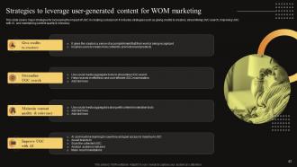 Measuring WOM Marketing Campaign Success Powerpoint Presentation Slides MKT CD V Best Designed