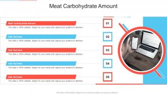Meat Carbohydrate Amount In Powerpoint And Google Slides Cpb