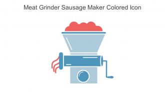 Meat Grinder Sausage Maker Colored Icon In Powerpoint Pptx Png And Editable Eps Format