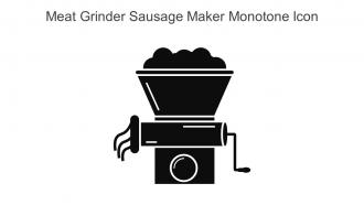 Meat Grinder Sausage Maker Monotone Icon In Powerpoint Pptx Png And Editable Eps Format