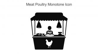 Meat Poultry Monotone Icon In Powerpoint Pptx Png And Editable Eps Format