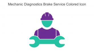 Mechanic Diagnostics Brake Service Colored Icon In Powerpoint Pptx Png And Editable Eps Format