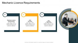 Mechanic Licence Requirements In Powerpoint And Google Slides Cpb