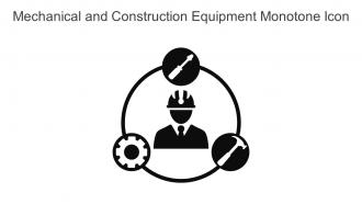 Mechanical And Construction Equipment Monotone Icon In Powerpoint Pptx Png And Editable Eps Format