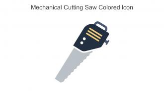 Mechanical Cutting Saw Colored Icon In Powerpoint Pptx Png And Editable Eps Format
