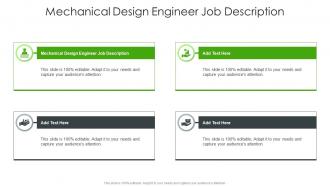 Mechanical Design Engineer Job Description In Powerpoint And Google Slides Cpp
