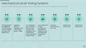 Mechanical lever voting systems ppt powerpoint presentation file gallery