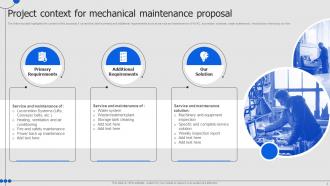 Mechanical Maintenance Proposal Powerpoint Presentation Slides