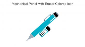 Mechanical Pencil With Eraser Colored Icon In Powerpoint Pptx Png And Editable Eps Format