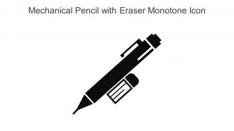 Mechanical Pencil With Eraser Monotone Icon In Powerpoint Pptx Png And Editable Eps Format