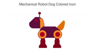 Mechanical Robot Dog Colored Icon In Powerpoint Pptx Png And Editable Eps Format