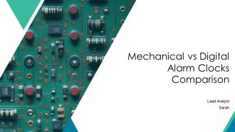 Mechanical Vs Digital Alarm Clocks Comparison PPT Demonstration AT