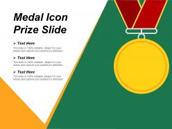 Medal icon prize slide ppt ideas