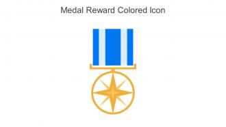 Medal Reward Colored Icon In Powerpoint Pptx Png And Editable Eps Format