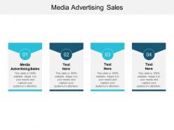 Media advertising sales ppt powerpoint presentation gallery infographics cpb