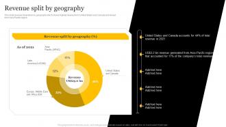 Media And Entertainment Company Revenue Split By Geography CP SS V