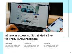 Media announcement influencer product advertainment dashboard