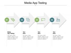 Media app testing ppt powerpoint presentation inspiration icons cpb