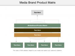 Media brand product matrix ppt powerpoint presentation infographics slide portrait cpb