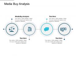 Media buy analysis ppt powerpoint presentation infographics themes cpb
