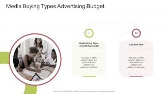 Media Buying Types Advertising Budget In Powerpoint And Google Slides Cpb